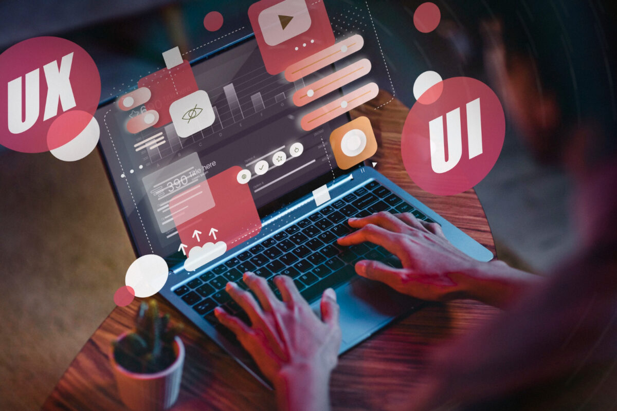 Pantalla de portatil diseño UX y UI