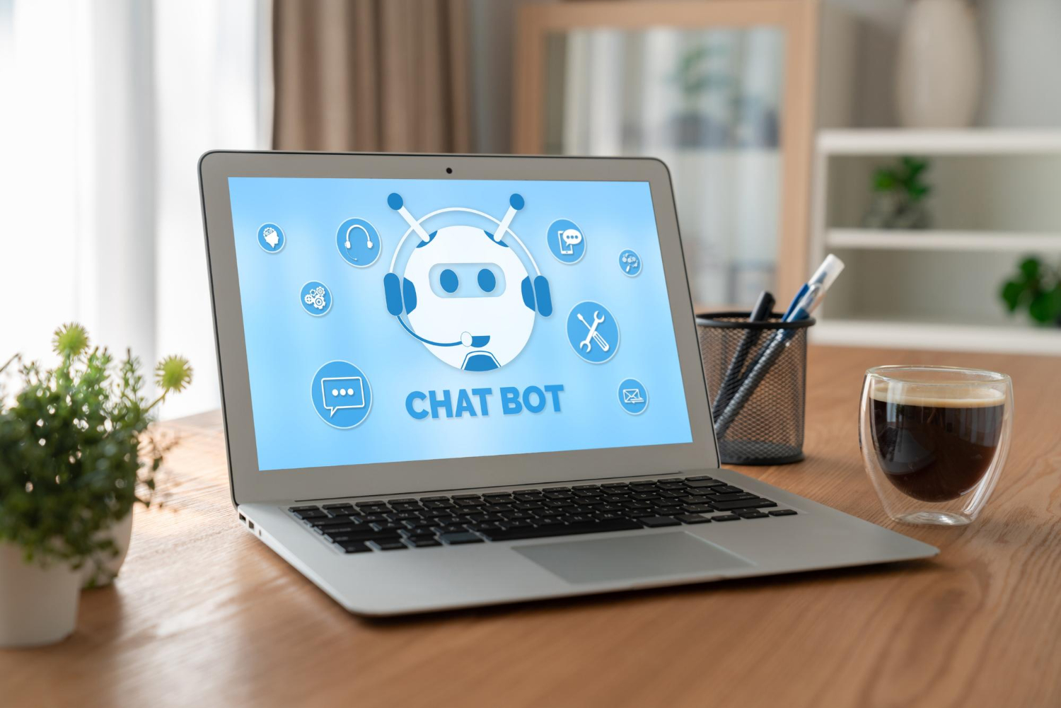 Chatbot interactuando en una página web para mejorar la experiencia del usuario