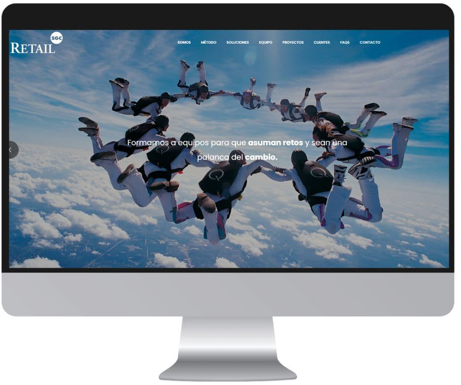 Página web SGC Retail landing page